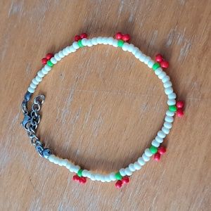 Cherry beaded bracelet